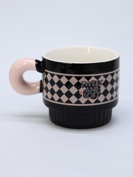 Кружка «Pink bic mac strawberry», black (350 ml) 