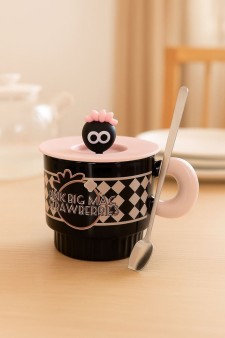 Кружка «Pink bic mac strawberry», black (350 ml)