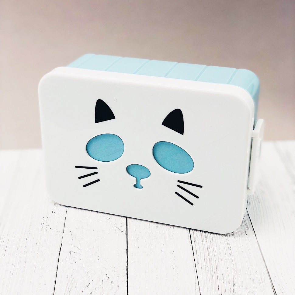 F947 Ланчбокс "Cat", blue