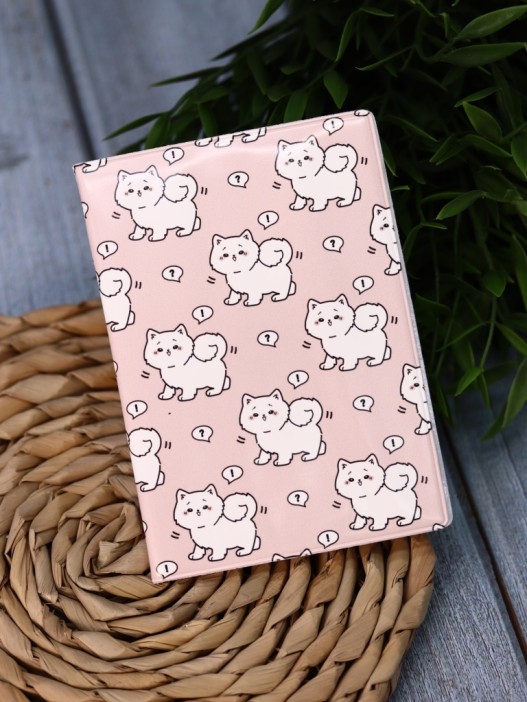 Обложка для паспорта Аниме «Many white cat», плотность 600 мкм 