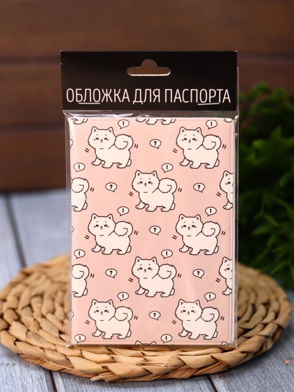Обложка для паспорта Аниме "Много белых котов", плотность 600 мкм