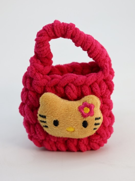 Сумочка для наушников &quot;Kitty&quot;, pink (11.5*9.5 см) 