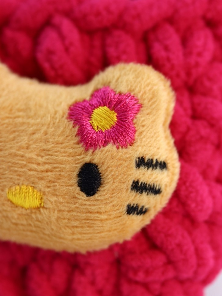 Сумочка для наушников "Kitty", pink (11.5*9.5 см)