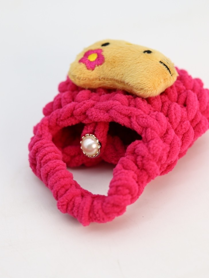 Сумочка для наушников "Kitty", pink (11.5*9.5 см)