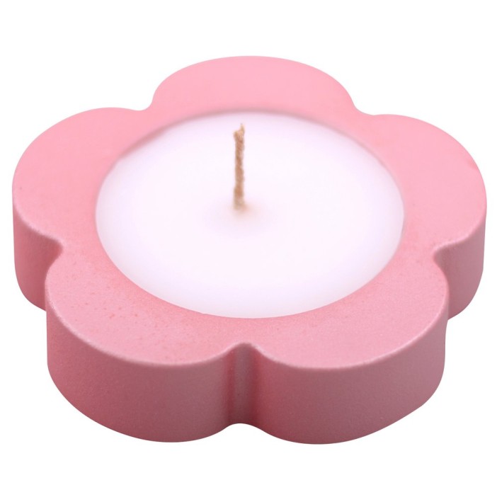 Свеча декоративная с подсвечником &quot;Цветок&quot; (8,5х8,5х2 см) 