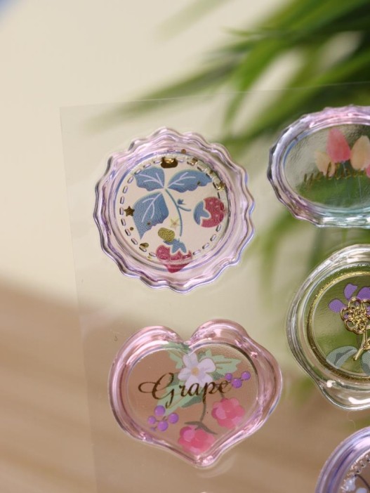 Наклейки объемные &quot;Seal&quot; цветы (20,5*9,5 см) 