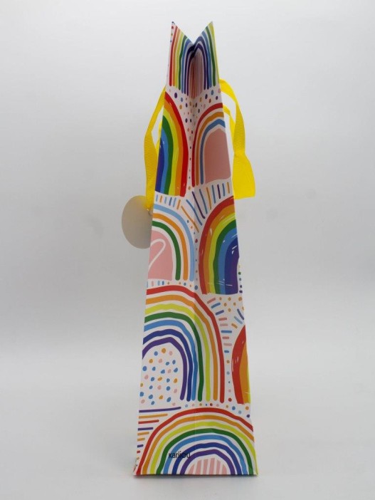 Пакет подарочный «Funny rainbow», yellow (32*42*11.5) 