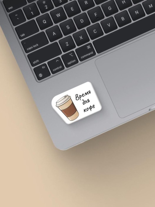 Набор 3D стикеров для телефона 3 шт. &quot;Время для кофе&quot; 