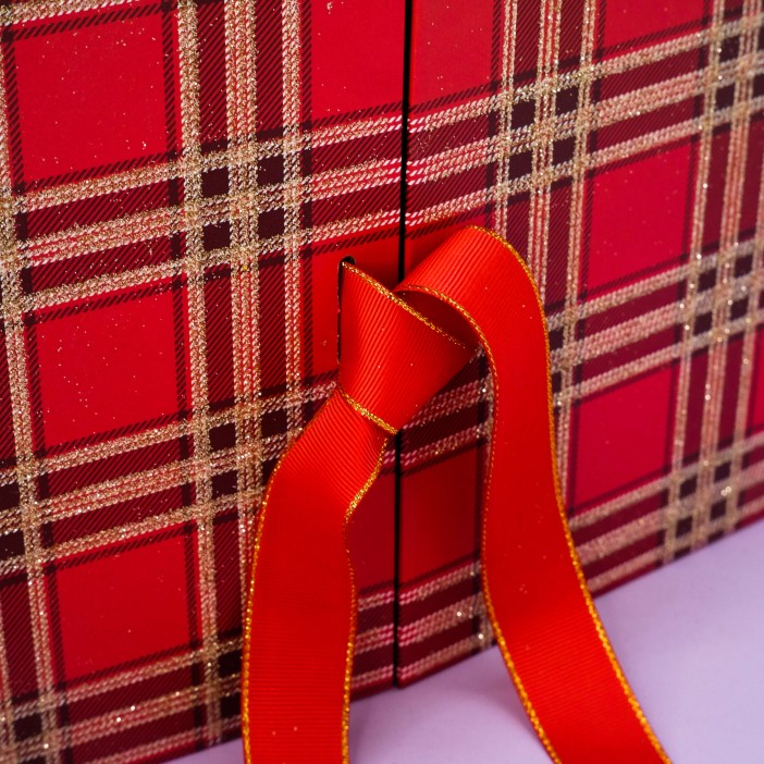 Набор подарочных коробок 2 в 1 «Red bow», 25.5*20.5*8.5-18.5*13*7 