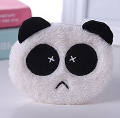 Кошелёк плюшевый &quot;Upset Panda&quot;, white (10*11 см) 