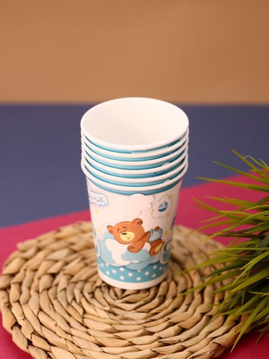Набор бумажных стаканов 6 шт. С новорожденным &quot;У нас мальчик&quot; (250 мл) 
