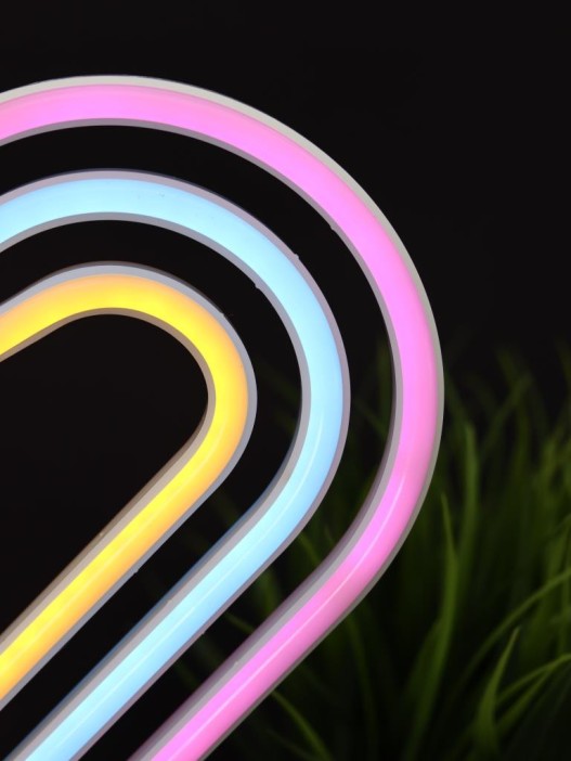 Неоновый LED ночник настольный &quot;Native hearts&quot;, свечение mix (28*23 см) 