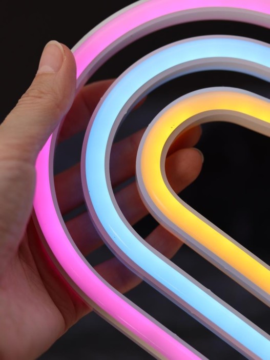 Неоновый LED ночник настольный &quot;Native hearts&quot;, свечение mix (28*23 см) 