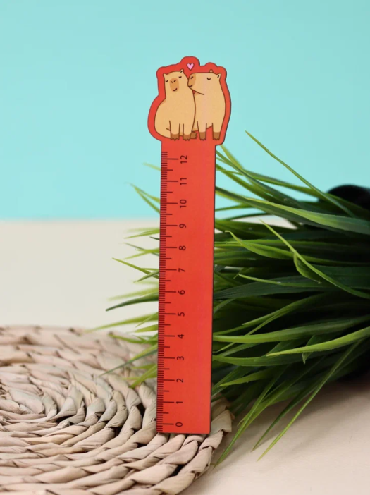 Линейка ECO из дерева «Capybara love» 