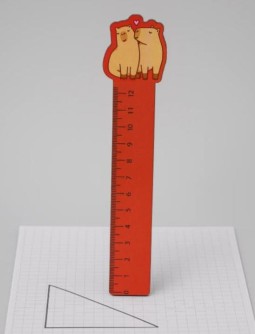 Линейка ECO из дерева «Capybara love»