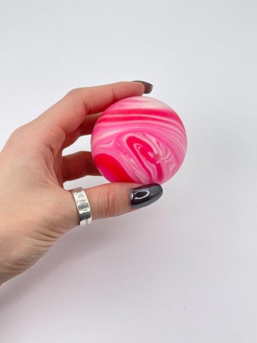 Мялка - антистресс «Paint ball», pink 