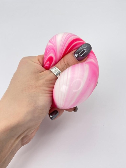 Мялка - антистресс «Paint ball», pink 