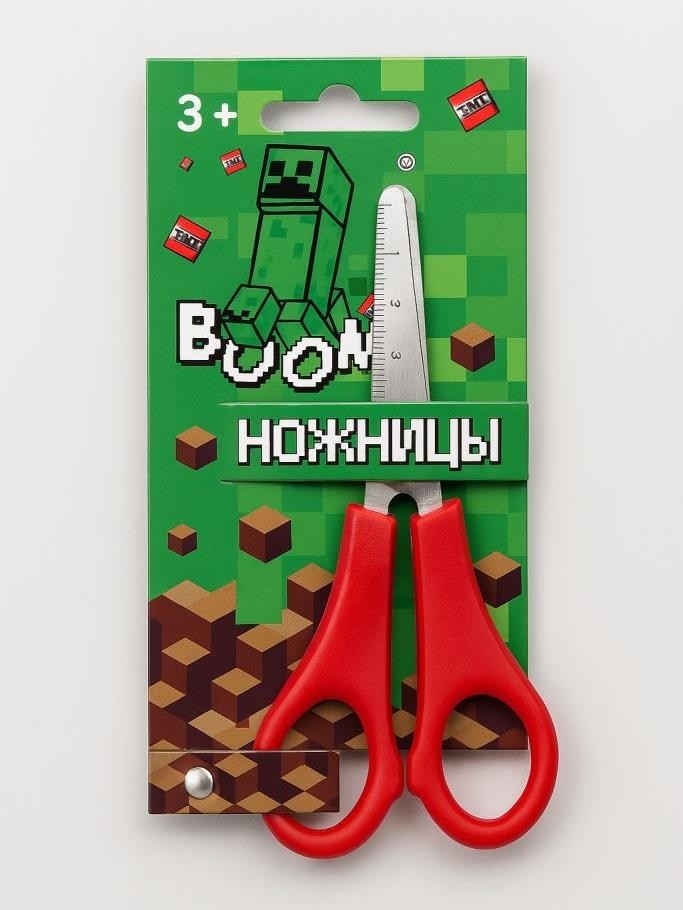 Ножницы детские "My Game" 13 см, с линейкой, mix