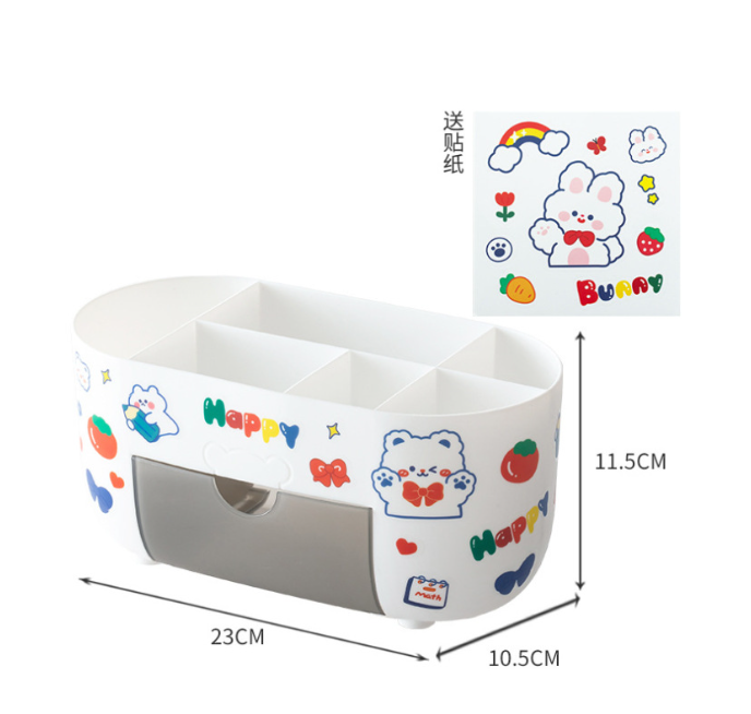 Органайзер настольный "Happy friends", white  (23*10.5*11.5 см) 