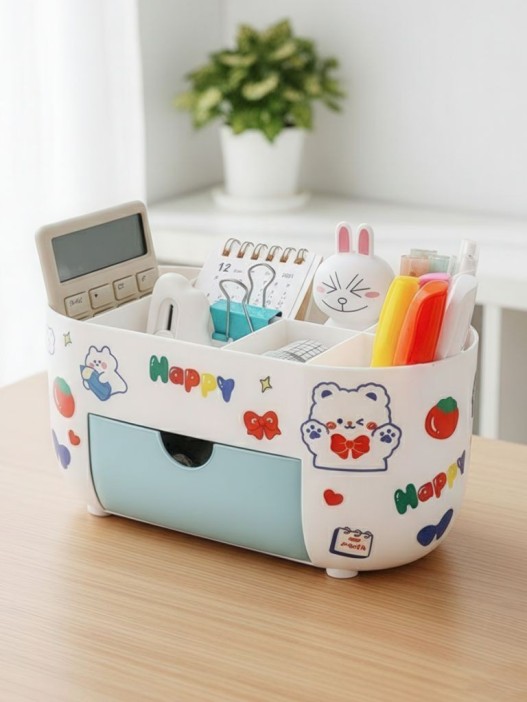 Органайзер настольный "Happy friends", white  (23*10.5*11.5 см) 