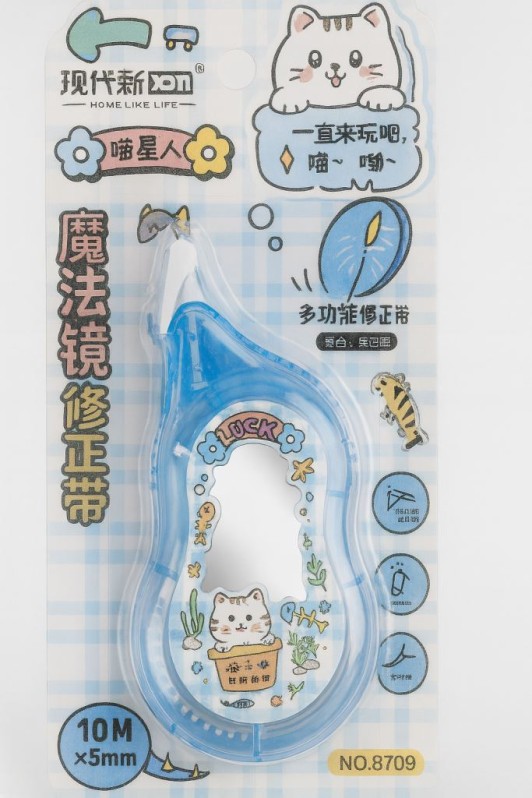 Корректор &quot;Cute kitty&quot;, 10м*5мм, blue 