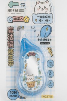 Корректор "Cute kitty", 10м*5мм, blue