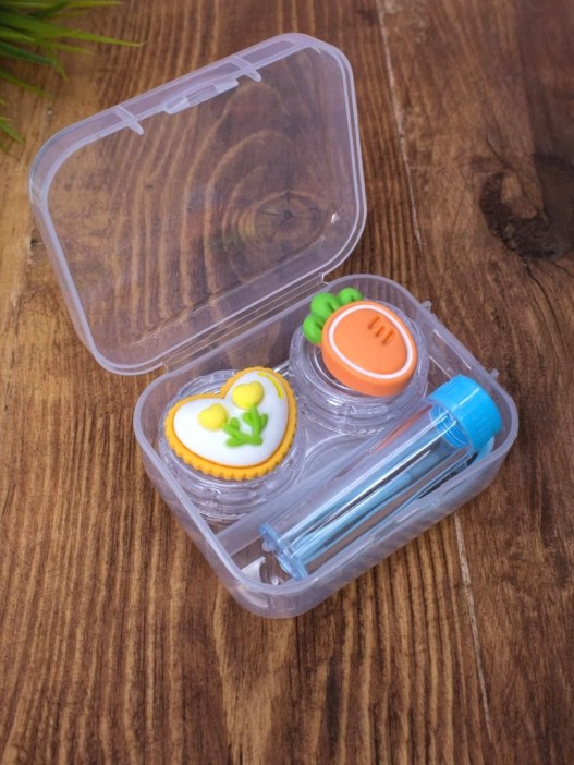 Контейнер для линз &quot;Fruits&quot;, carrot 