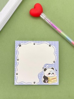 Блок стикер для записей &quot;Panda&quot;, blue