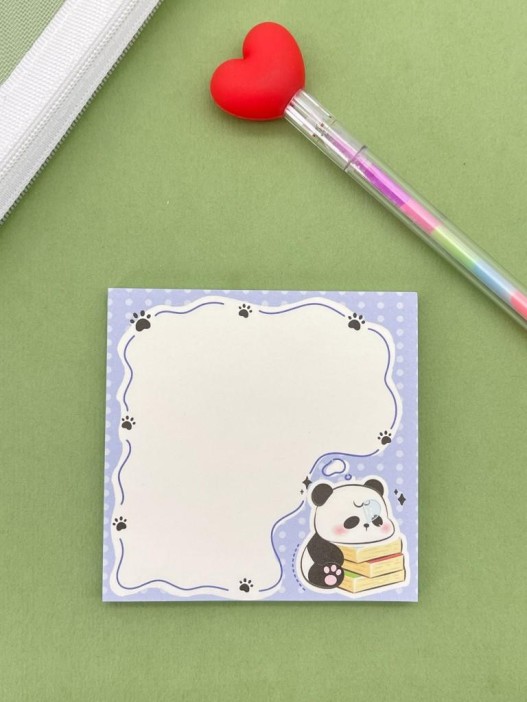 Блок стикер для записей &quot;Panda&quot;, blue 