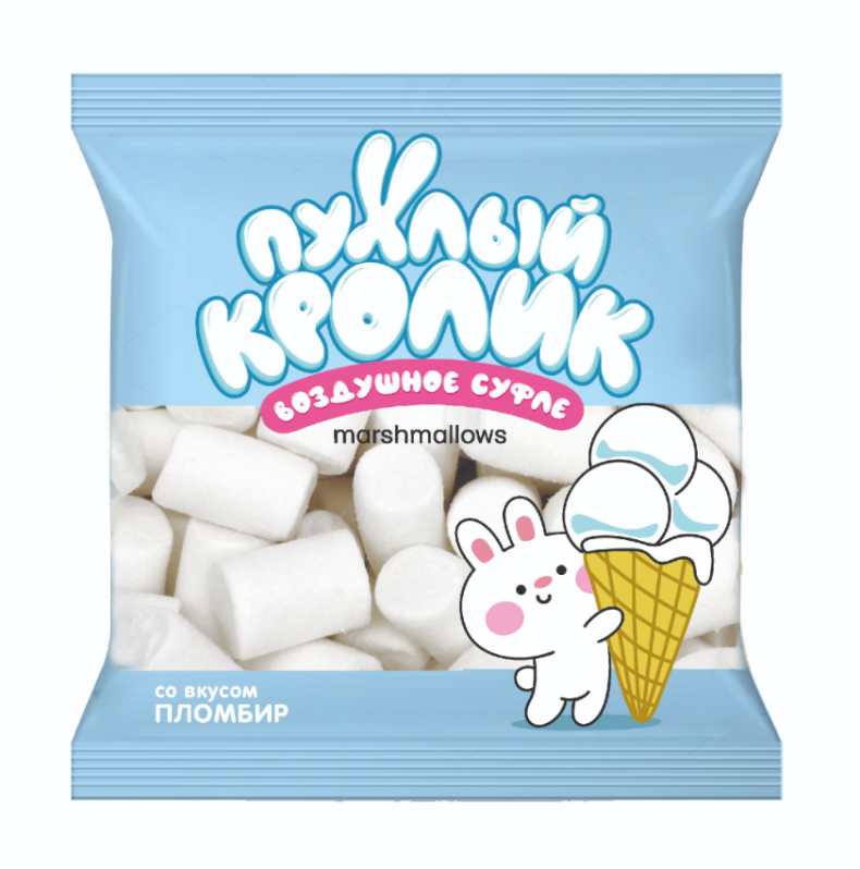 Воздушное суфле "Пухлый кролик" со вкусом Пломбир 85 гр