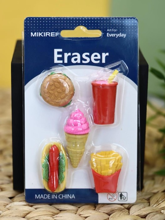 Ластики &quot;Fast food&quot;, 5 шт. в наборе 