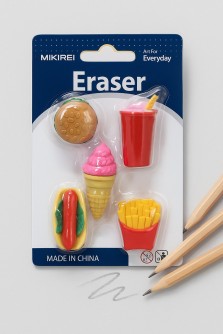 Ластики "Fast food", 5 шт. в наборе
