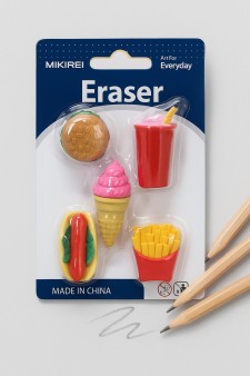 Ластики "Fast food", 5 шт. в наборе