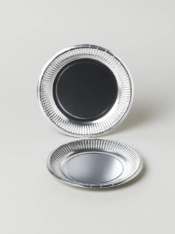 Набор бумажных тарелок 20 шт. "Silver party" (180 мм)