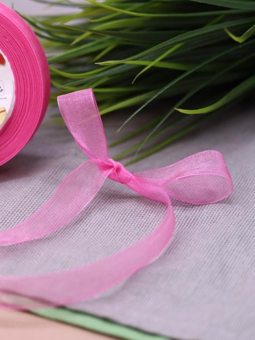 Лента для декора и подарков &quot;Ribbon of magic&quot;, pink (1,5 см*1 м) 