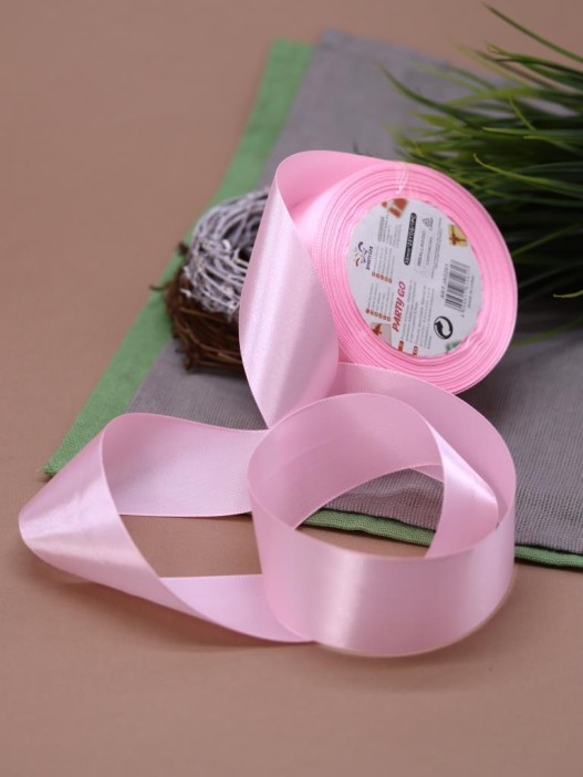 Лента для декора и подарков &quot;Ribbon of Joy&quot;, neon light pink (3,8 см*1 м) 