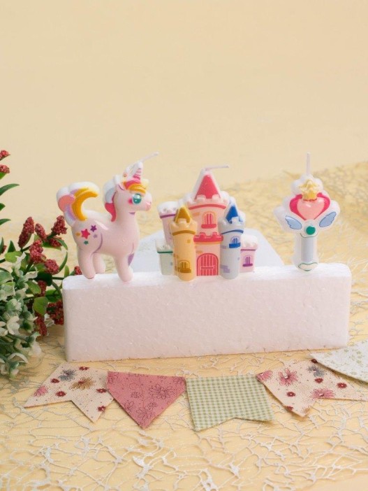Набор свечей 3 шт. &quot;Unicorn realm&quot;, (8 см) 