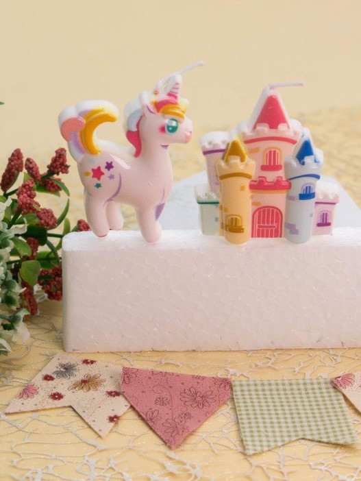 Набор свечей 3 шт. &quot;Unicorn realm&quot;, (8 см) 