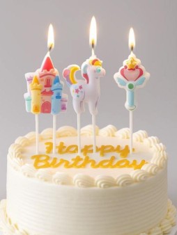 Набор свечей 3 шт. "Unicorn realm", (8 см)