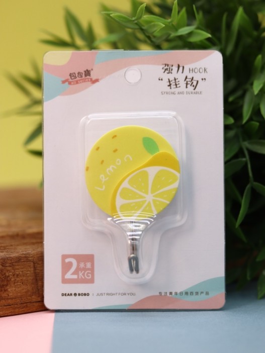 Крючок на липучке «Sweet lemon», yellow 
