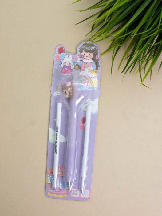 Ручка пиши-стирай &quot;Girly bow&quot;, purple 