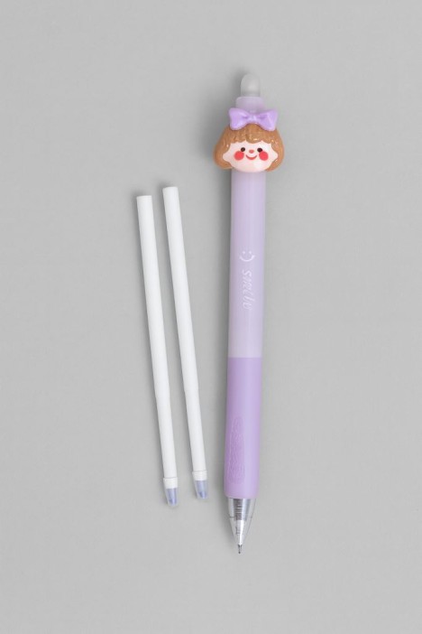 Ручка пиши-стирай &quot;Girly bow&quot;, purple 