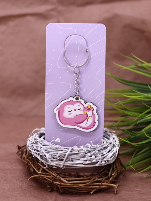 Брелок ECO из дерева "SOVA dreaming" 