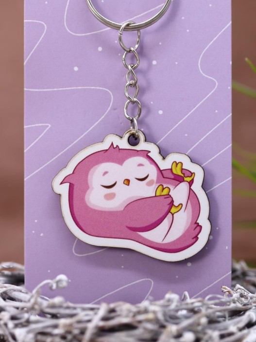 Брелок ECO из дерева "SOVA dreaming" 