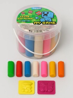 Набор теста для лепки "My Game" (2 формочки, 7 цветов*30гр)
