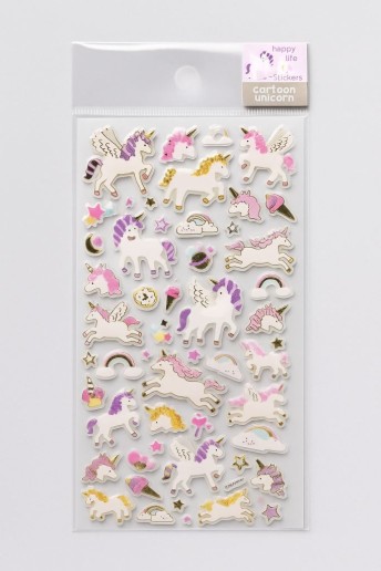 Наклейки "Cartoon unicorn"
