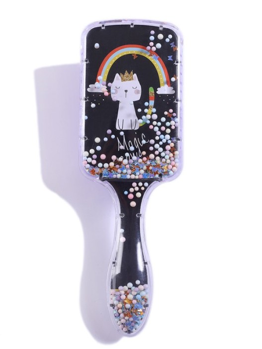 Расческа &quot;Rainbow&#039;&#039; and cat, black 
