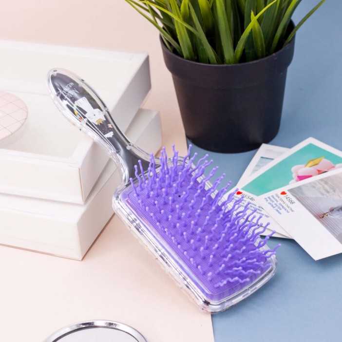 Расческа &quot;Rainbow&#039;&#039; and cat, black 