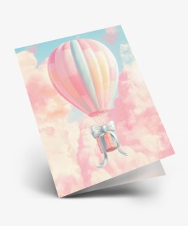 Набор двойных мини открыток 10 шт. &quot;Воздушный шар&quot;, 6.5*8см