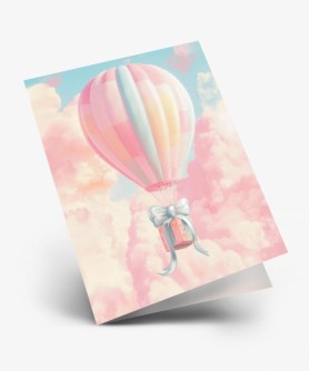 Набор двойных мини открыток 10 шт. "Воздушный шар", 6.5*8см